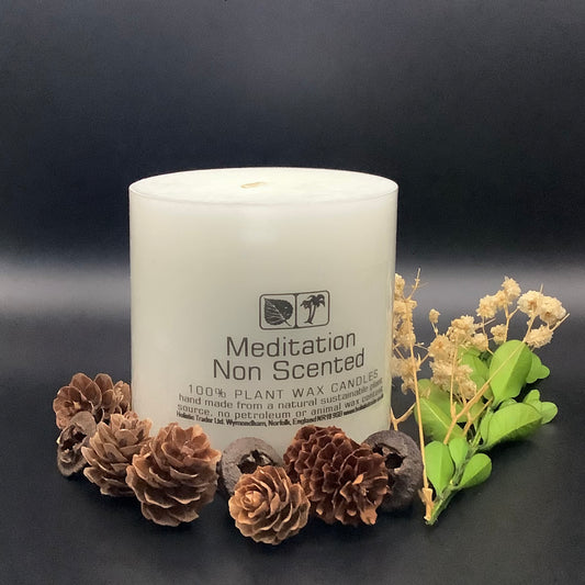 Meditation Non scented Candles