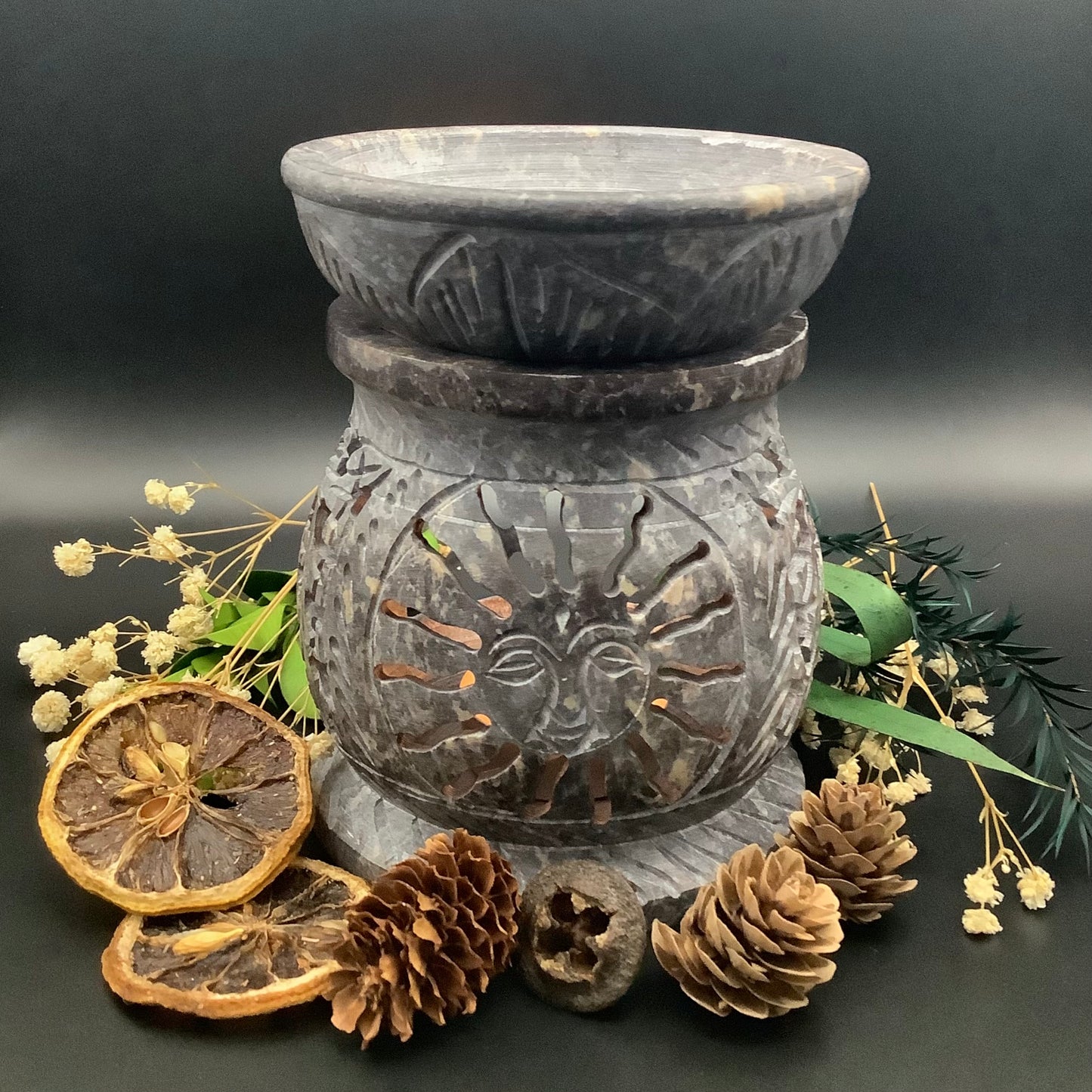 Sun Soapstone Essential Oil Burner
